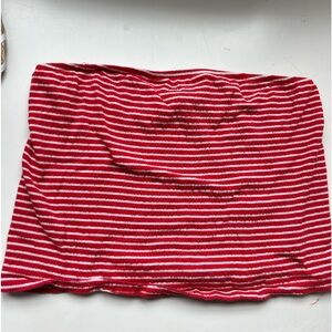 Red and White Tube Top